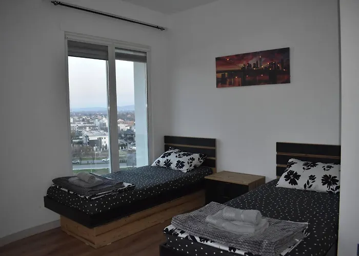 7th Floor Cozy With Parking, Pool, Fitness * Skopje